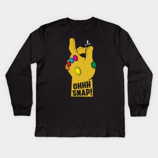 Ohhh Snap! Kids Long Sleeve T-Shirt